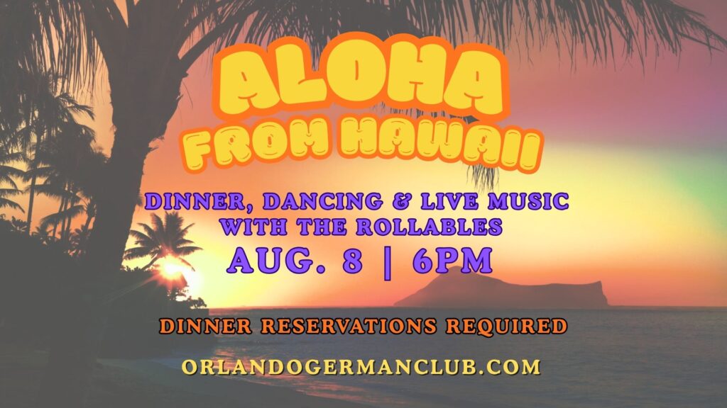 Luau Aloha from Hawaii August 8 2026